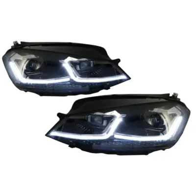 Fari LED Anteriori con Frecce Dinamiche VW Golf 7 Vii 2012-2017 Facelift G7.5