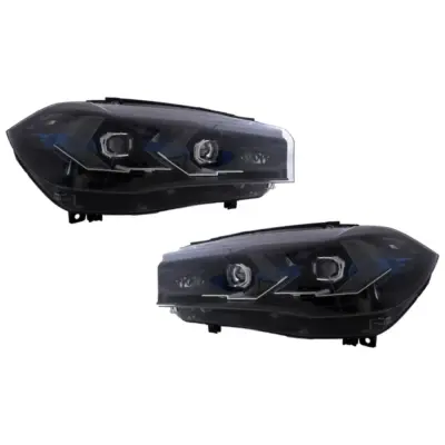 Fari LED Anteriori Conversione Design G05 Nero per BMW X5 F15 2013-2018 LHD