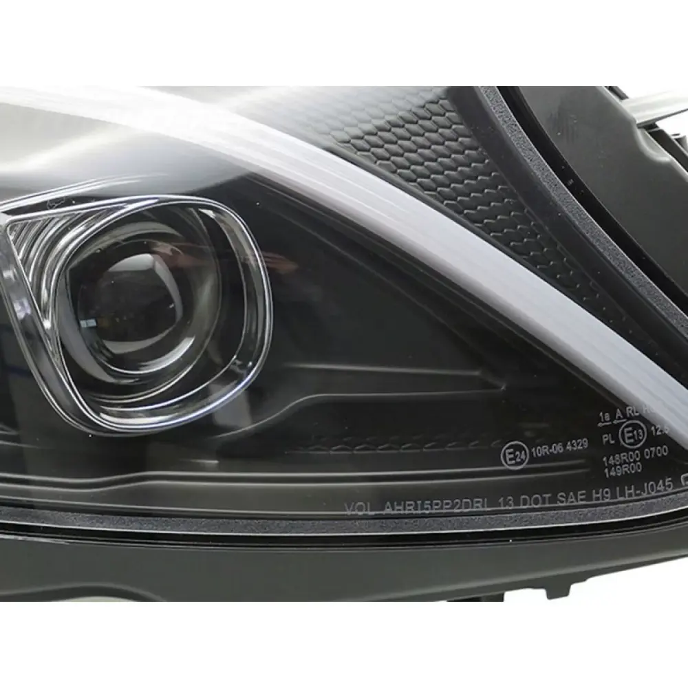 Fari LED Anteriori Sinistro e Destro Base Nera per Mercedes Classe C W205