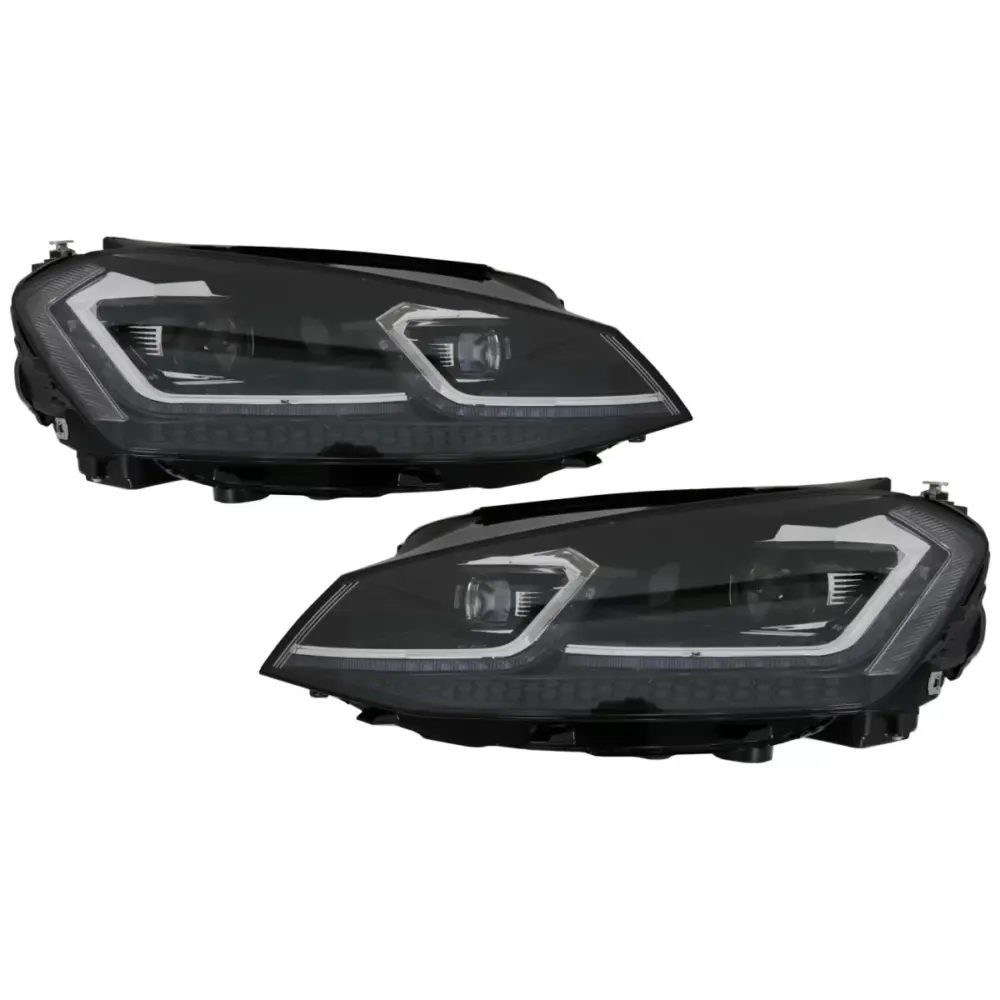 Fari LED Bi-xenon Look con Frecce Dinamiche VW Golf 7 Vii 2012-2017 Facelift