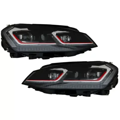 Fari LED Bi-xenon Look con Luci di Svolta Dinamiche per Volkswagen Golf 7 Vii
