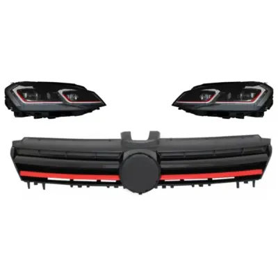 Fari LED Bi-xenon Look con Luci Dinamiche VW Golf 7 2012-2017 Facelift