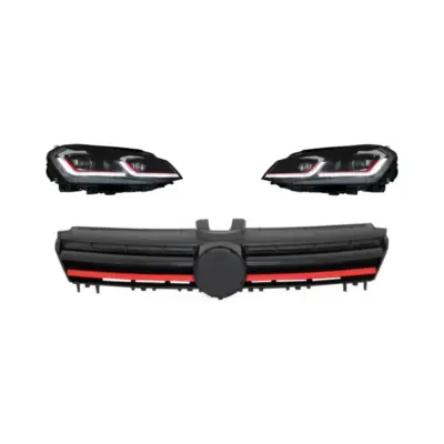 Fari LED con Frecce Dinamiche Anteriori per Volkswagen Golf 7 Vii 2013-2017