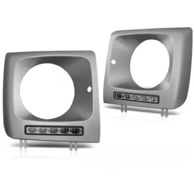 Fari LED DRL Argento Anteriori per Mercedes W461 01-12