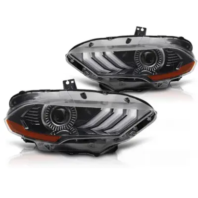 Fari LED Tuning con Indicatori Dinamici e Luci Diurne Rgb per Ford Mustang