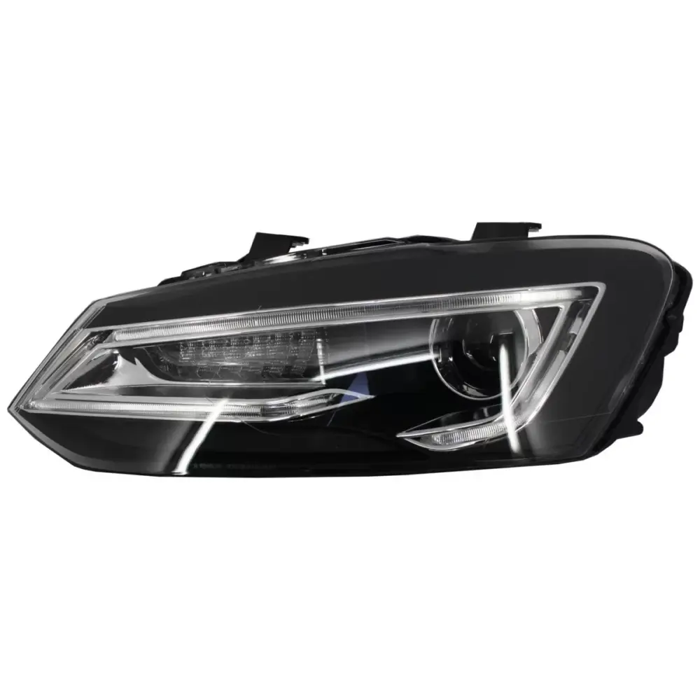 Fari LED Xenon Devil Eye Anteriori Sinistri per VW Polo 6R 6C 61 2011-2017 LHD
