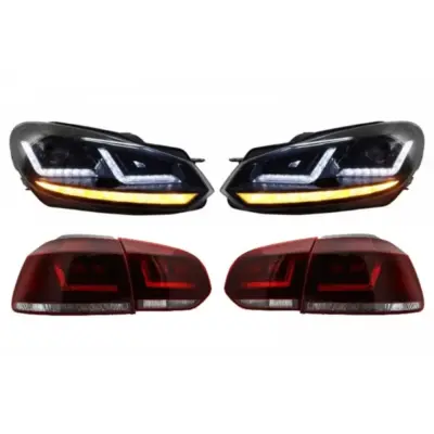 Fari Posteriori LED con Frecce Sequenziali per Volkswagen Golf 6 2008-2012