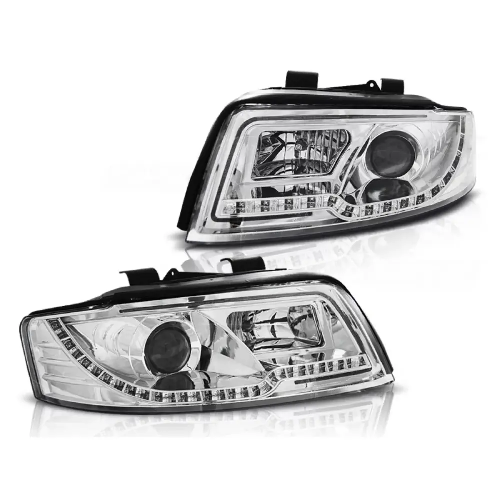 Fari Tubi Luce Cromati Anteriori Audi A4 10.00-10.04