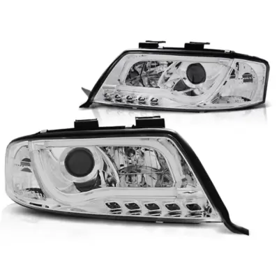 Fari Tubi Luce Cromati Anteriori per Audi A6 06.01-05.04