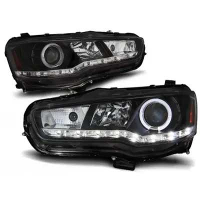 Fari Tuning Anteriori Sinistro e Destro per Mitsubishi Lancer 8 dal 2008