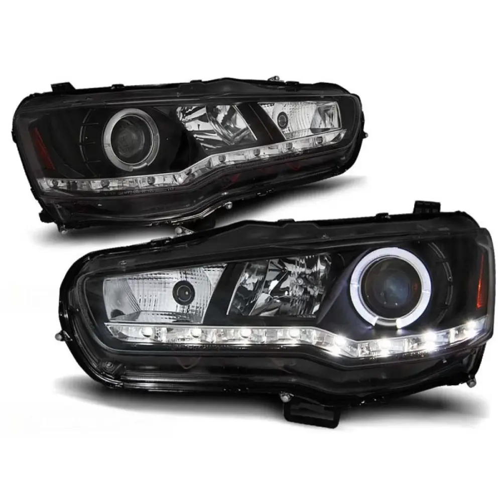 Fari Tuning Anteriori Sinistro e Destro per Mitsubishi Lancer 8 dal 2008