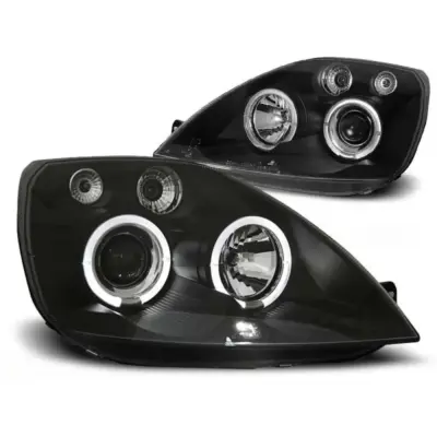 Fari Tuning con Anelli Alogeni Anteriori Dx e Sx per Ford Fiesta MK6 05-08/2005