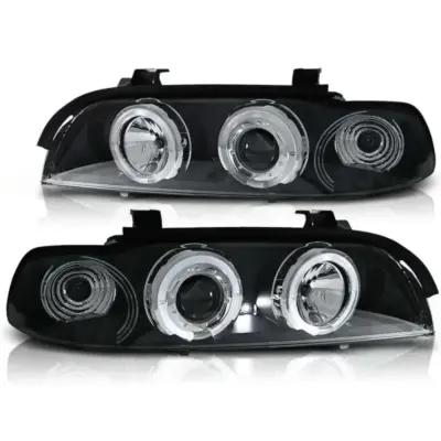 Fari Tuning con Anelli Alogeni Anteriori Sinistro e Destro per BMW E39