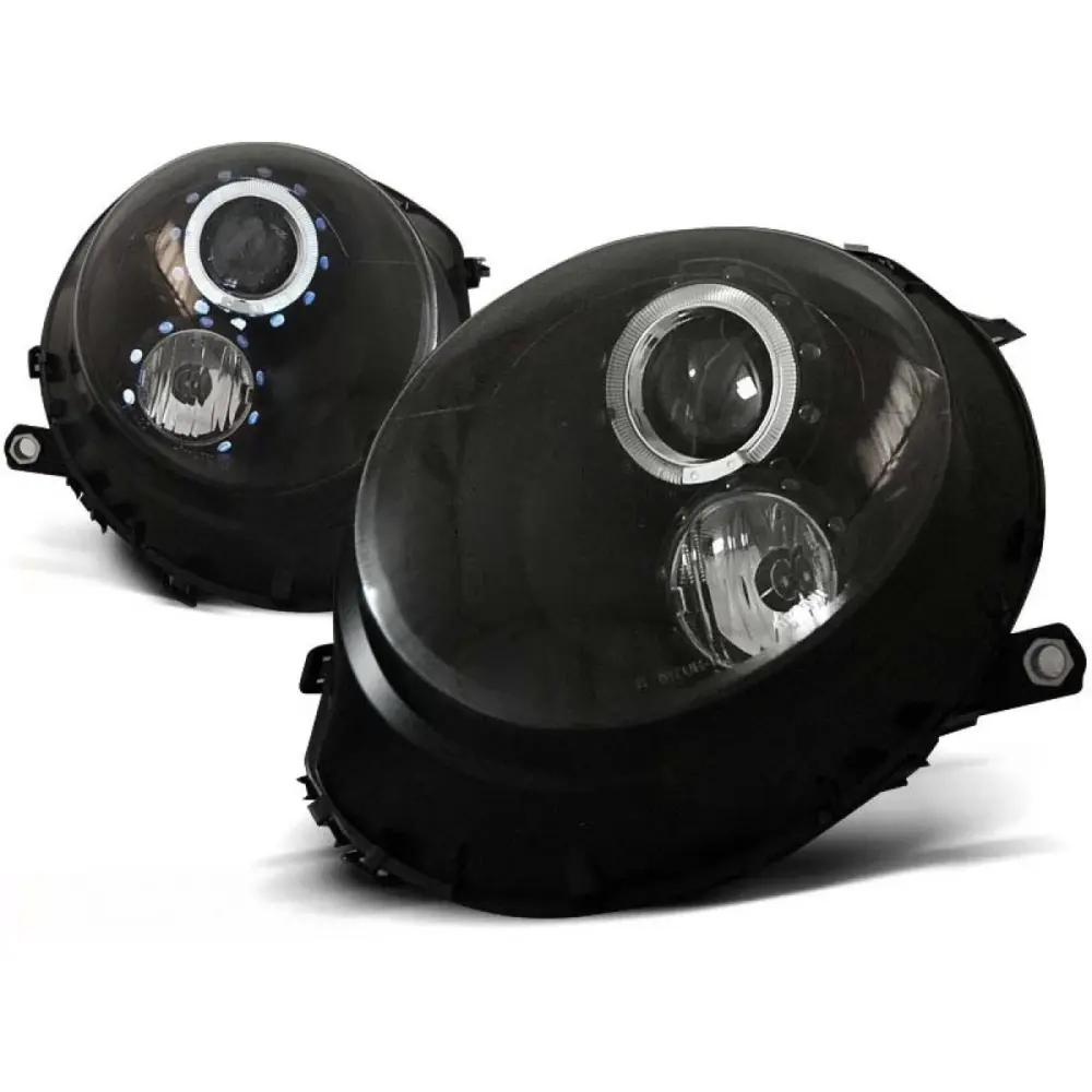 Fari Tuning con Anelli Angel Eyes Anteriori Dx e Sx per Mini Cooper R55 R56 R57