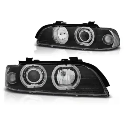 Fari Tuning con Anelli LED Anteriori Sinistro e Destro per BMW E39