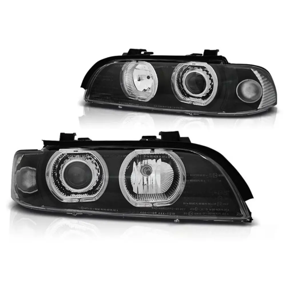 Fari Tuning con Anelli LED Anteriori Sinistro e Destro per BMW E39
