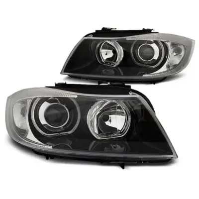 Fari Tuning con LED Angel Eyes Anteriori Sinistro e Destro per BMW 3 E90 E91