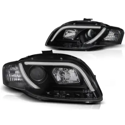 Fari Tuning con Luci LED Anteriore Sinistro e Destro per Audi A4 B7