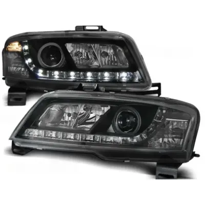 Fari Tuning con Luci LED Anteriore Sinistro e Destro per Fiat Stilo 3D 2001-2008