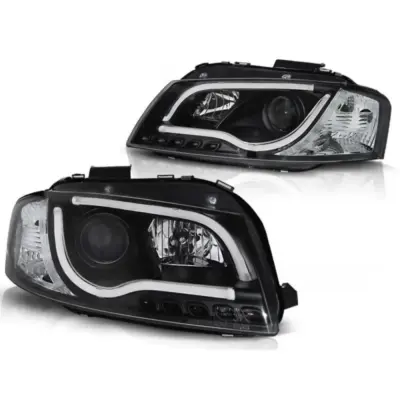 Fari Tuning con Luci LED Anteriori Dx e Sx per Audi A3 8P 05-03/2008 3D 5D