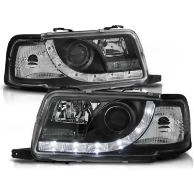 Fari Tuning con Luci LED Anteriori Sinistro e Destro per Audi 80 B4