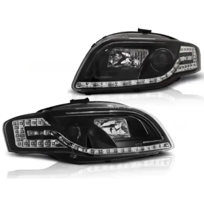 Fari Tuning con Luci LED Anteriori Sinistro e Destro per Audi A4 B7
