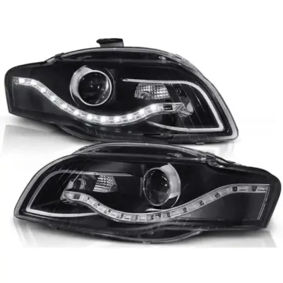 Fari Tuning con Luci LED Anteriori Sinistro e Destro per Audi A4 B7