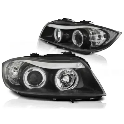 Fari Tuning con Occhi di Angelo CCFL Anteriore Dx e Sx per BMW 3 E90 E91