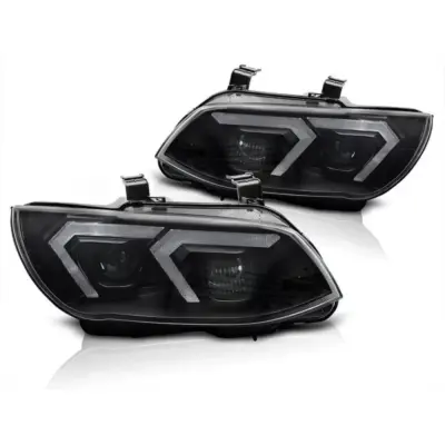 Fari Xenon Anteriori Sinistro e Destro con Base Nera per BMW Serie 3 E92