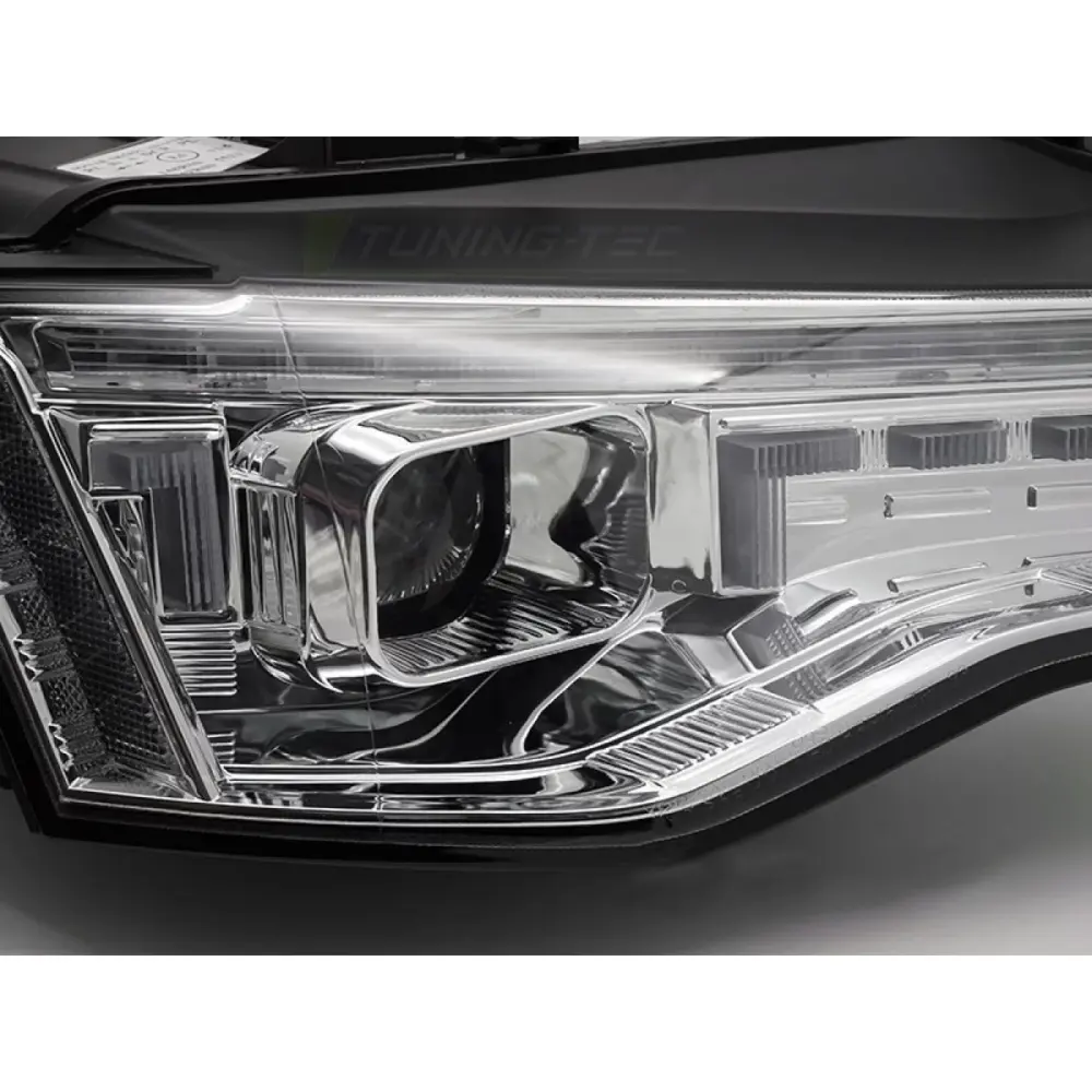 Fari Xenon con Frecce Dinamiche e Base Cromata per Audi A5 2011-2016 Dx e Sx