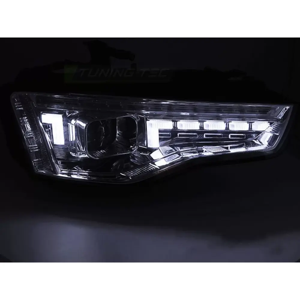 Fari Xenon con Frecce Dinamiche e Base Cromata per Audi A5 2011-2016 Dx e Sx