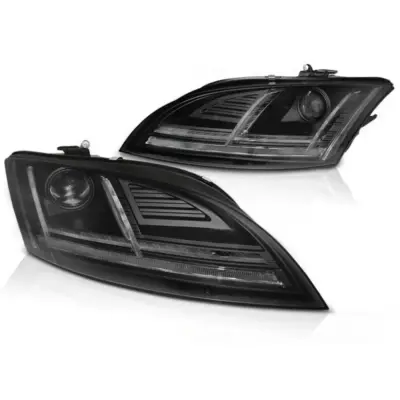 Fari Xenon LED DRL Neri con Afs Anteriore Audi Tt 8J 2010-2014
