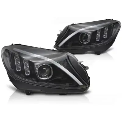 Faro Anteriore LED Nero per Mercedes W205 14-18