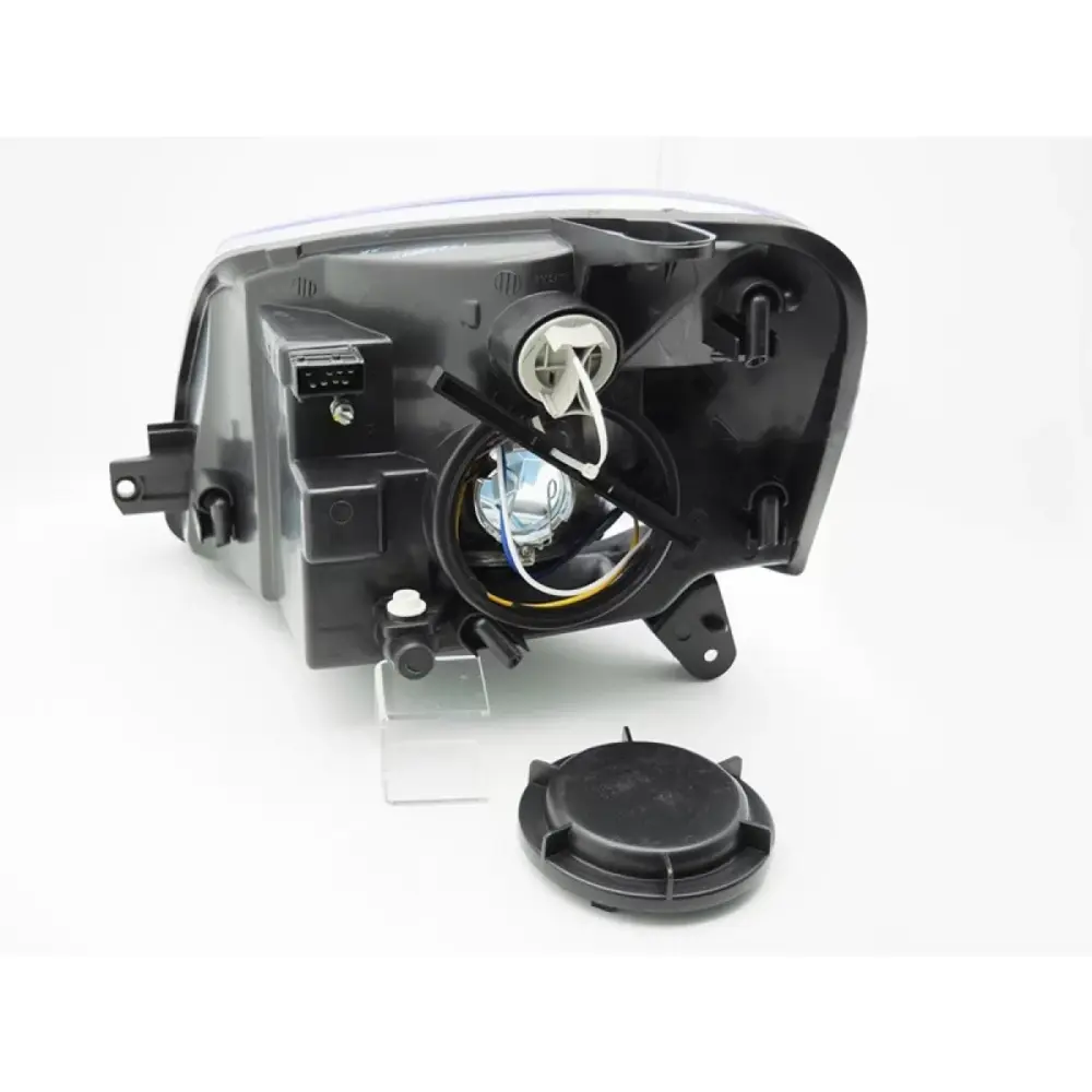 Faro Anteriore Sinistro con Base Cromata per Peugeot Partner 2002-2010