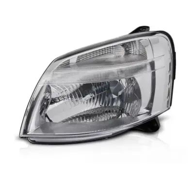 Faro Anteriore Sinistro con Base Cromata per Peugeot Partner 2002-2010