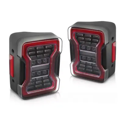Faro LED Nero Anteriore Jeep Wrangler Jk 07-18