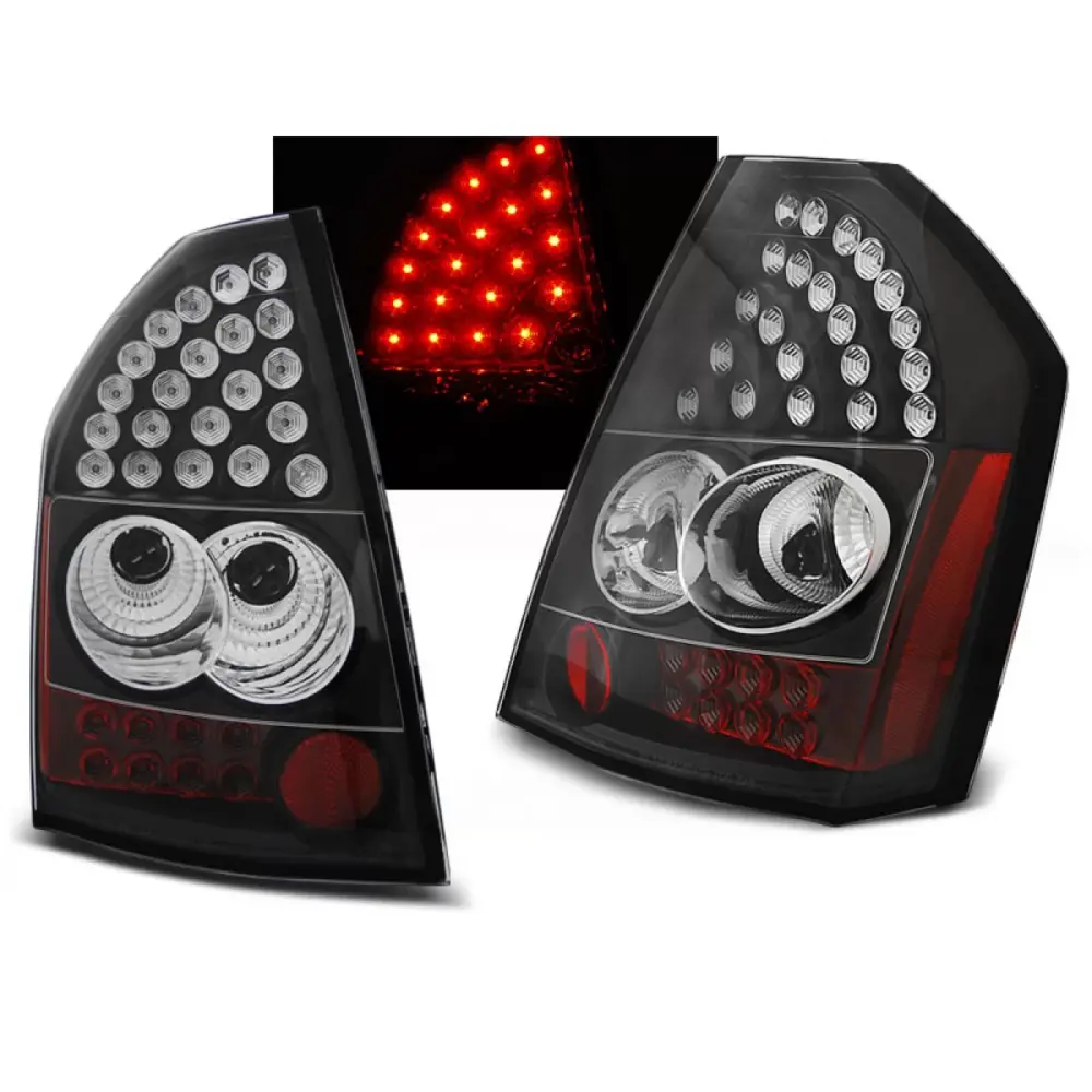 Faro Posteriore LED Nero per Chrysler 300c 300 2008-2010