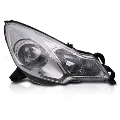 Faro Riflettore Anteriore Destro con Base Cromata per Citroën C3 2009-2012