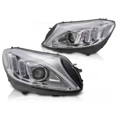 Faro Tubo LED Cromato Anteriore Mercedes W205 2014-2018