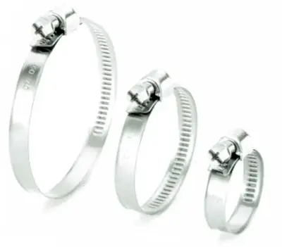 Fascetta stringitubo regolabile metallo acciaio inox diametro 12-20 mm