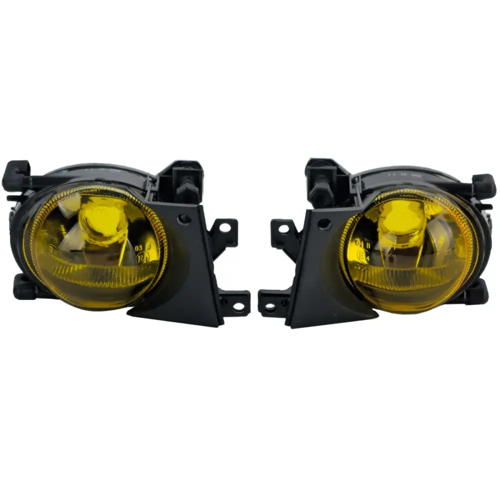 Fendinebbia Anteriori Gialli Vetro Chiaro Coppia per BMW Serie 5 E39 00-04