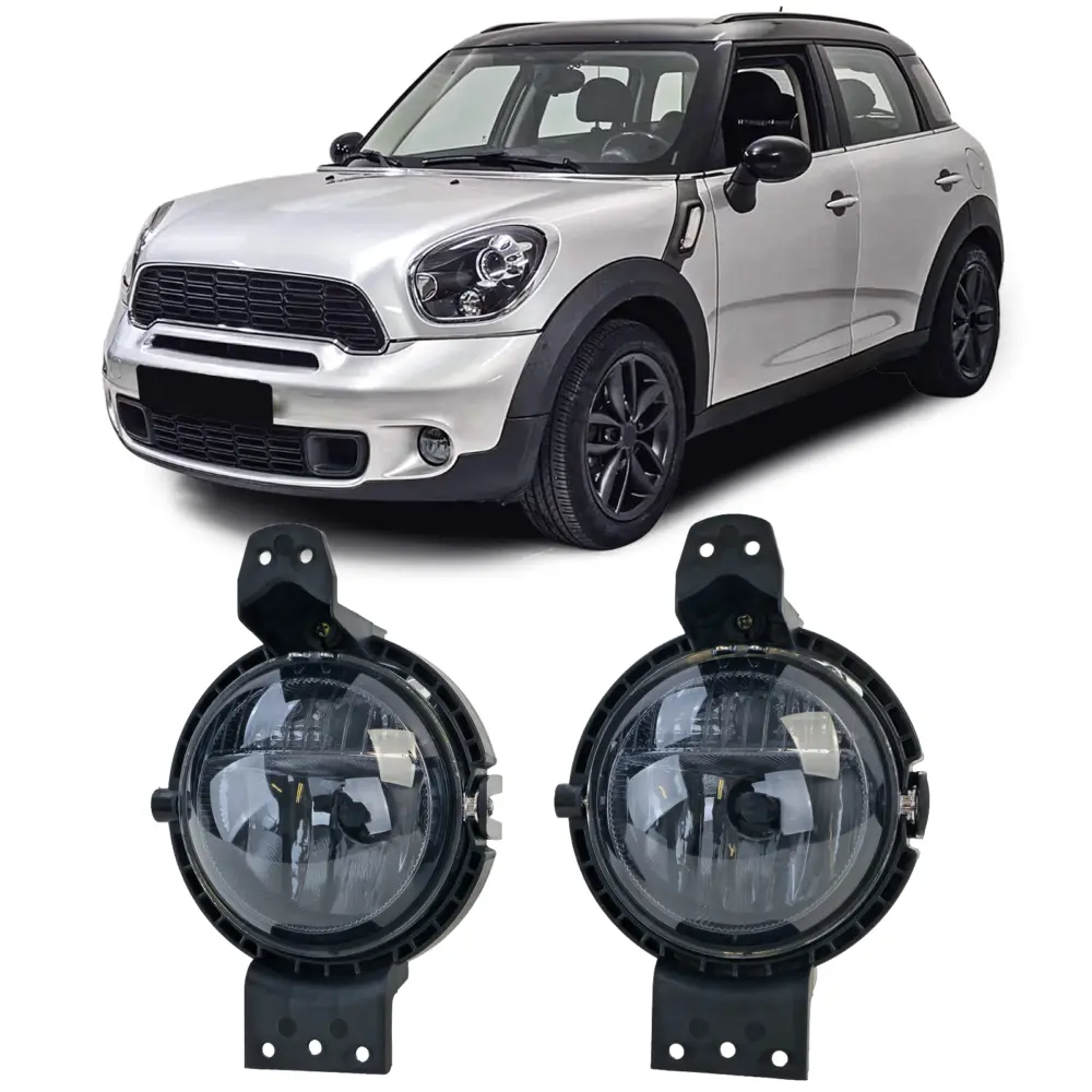 Fendinebbia con Luci Diurne Nere Fumé per Mini R60 R61 2010-2016