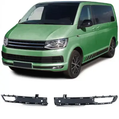 Fendinebbia Cornice Griglia Paraurti Nero Lucido Anteriore con PDC per VW T6