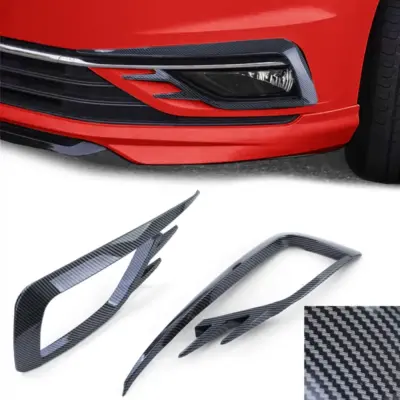 Fendinebbia Cornici Griglia Effetto Carbonio Lucido per VW Golf 7 17-20