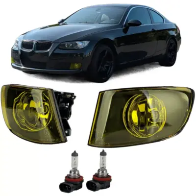 Fendinebbia Gialli Vetro Trasparente Anteriori per BMW Serie 3 E92 E93 Coupe