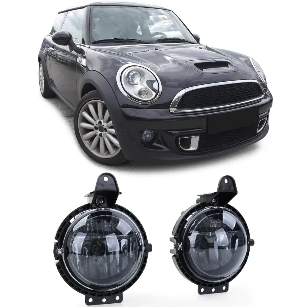 Fendinebbia Vetro Trasparente Fumo Nero per Mini R55 R56 R57 R58 R59 06-13