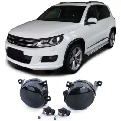 Fendinebbia Vetro Trasparente Fumo Nero per VW Caddy Tiguan Touran Eos Polo 6R