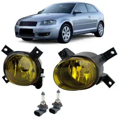 Fendinebbia Vetro Trasparente Giallo Anteriore Audi A3 8P1 8P7 A4 B6 B7 8E 8H