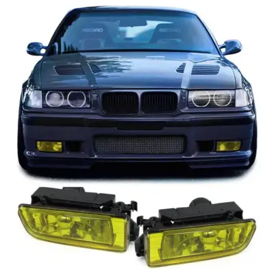 Fendinebbia Vetro Trasparente Giallo Anteriori Set BMW Serie 3 E36 M3 90-99