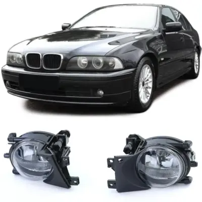Fendinebbia Vetro Trasparente H8 Coppia per BMW Serie 5 E39 00-04 Berlina
